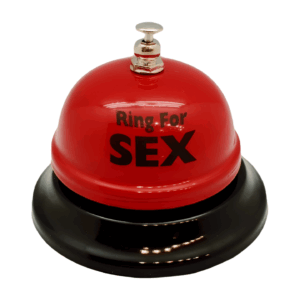 פעמון שולחני שובב עם הכיתוב "Ring for Sex"